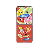 CELLECT Flipsuit magnetski case Samsung Galaxy Flip8 Summer Vacation crvena