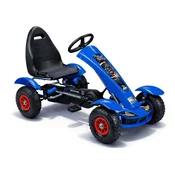 slomart LEAN CARS Gokart F618 na pedala, napihljiva kolesa (modr)