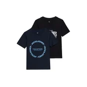 Jack & Jones Junior Majica JJAERO mornarska / svetlo modra / črna / bela