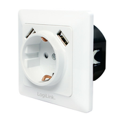LogiLink uzidna utičnica šuko, 2 USB-A ( 4801 )