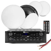 SET Kompletno ozvočenje 4 x Vgradni zvočnik NCSS5 + Ojačevalnik 2 Zoni