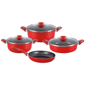 Zilan Posuđe, teflon, set 7/1, crvena - ZLN9379