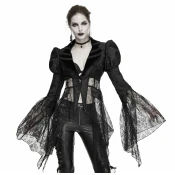 Ženska jakna (suknjič) DEVIL FASHION - In Love with Love Gothic Mesh Cardigan - CT138
