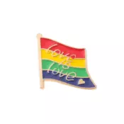 shumee Značka Metal Pride LGBTQ LGBTQ - Zastava Ljubezen je ljubezen