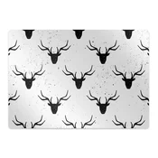 Decormat Zaščitna podloga za stol Black deer pattern 120x90 cm 2 cm
