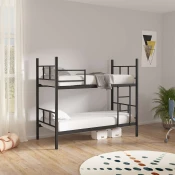 Hanah Home Krevet na sprat Defne, 100x200 cm, Crni