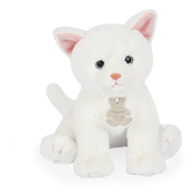 Plyšová macicka Baby Cat White Histoire d’ Ours biela 18 cm v darcekovom balení od 0 mes HO3155