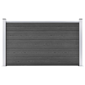 Panel za ogradu WPC 180 x 105 cm crni