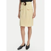 HUGO Midi krilo Randa 50559313 Svetlo bež Regular Fit