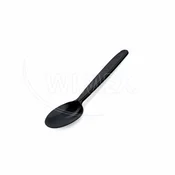 Kavna žlička (PP) za večkratno uporabo črna 13cm [50 kos]