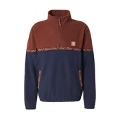 Iriedaily Monte Noe Troyer Half-Zip Fleece Sweater dark rum