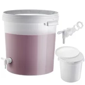 KADAX Fermentacijska posoda 33L vedro za vino, liker, pivo s pokrovom + pipa, (5000355451)