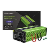 Qoltec Monolith power adapter /inverter Auto 600 W Green