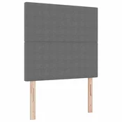 Vidaxl Vzglavje Svetlo siva 80 cm Žametna tkanina
