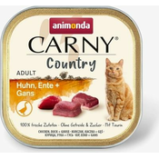 Mokra mačja hrana Carny Adult Country, 100g - Piščanec, raca in gos