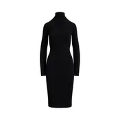 LAUREN RALPH LAUREN Pletena obleka 200P14784001 Črna Slim Fit