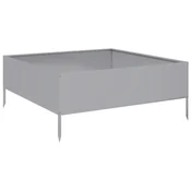 Vidaxl Vrtna visoka greda 100x100x41 cm pocinkano jeklo