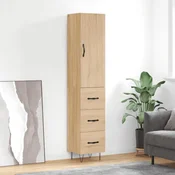 Vidaxl Visoka omara sonoma hrast 34,5x34x180 cm inženirski les