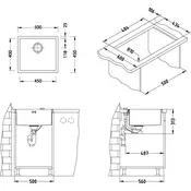 ALVEUS enojno pomivalno korito Quadrix 40 (1102605)