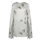 Radwa Bluza RADWA Floral-Print Top temno siva