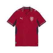 PUMA Czechia 2026 Home Jersey Youth, Shop, Dark Cherry/Navy, 13-14Y