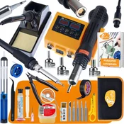 Rosfix Orange Husky OH660 – Spajkalna Postaja 2v1 Hot Air In Grotna | 660W LCD, 100–480°C, Set 16v1, Etui, (5000356488)