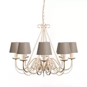 Lestenec smetanaste barve 60 cm s taupe senčili - Giuseppe 8