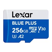 Lexar microSDXC pomnilniška kartica 256GB SD3.0 - blue