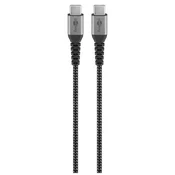 Goobay USB-C na USB-C 1m 60W črni napajalni in sync kabel