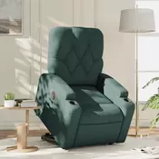 Vidaxl vidaXL Električni masažni stol z dvigalom, zelene barve