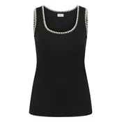 KAFFE CURVE Top KCCarina kremna / črna