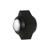 V-TAC LED stenska svetilka 2W, 200lm, dvojni svetlobni snop, ČRNA Barva světla: Dnevna bela
