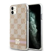 DKNY Etui DKNY IML Checkered Mono Pattern & Printed Stripes MagSafe za iPhone 11/Xr - roza