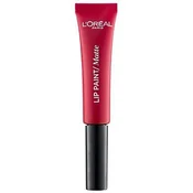 LOréal Paris Lip Paint tekuci ruž za usne s mat efektom nijansa 205 Apocalypse Red 8 ml