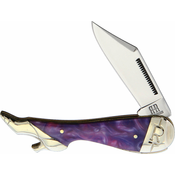 Rough Ryder Leg Knife Purple Swirl