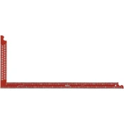 SOLA mizarski kotnik ZWCA, z označbami za luknje, dol.a tirnice 1000x360 mm,rdeč