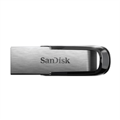 USB DISK SANDISK 512GB ULTRA FLAIR, 3.0, srebrn, kovinski, brez pokrovčka