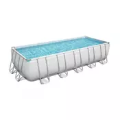 BESTWAY bazen Power Steel Rectangular s piješčanim filterom (640x274x132cm)