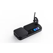 Yealink 1208653 slušalka Slušalke z mikrofonom Brezžična V ušesu Pisarna/klicni center USB Tip-C Bluetooth Črna