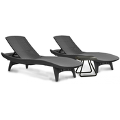 Keter Pacific Patio set -Sivi