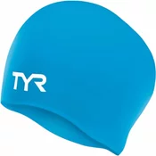 Tyr silicone long swimming cap blue