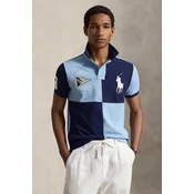Polo Ralph Lauren Polo majica 710B21927001 Mornarsko modra Custom Slim Fit