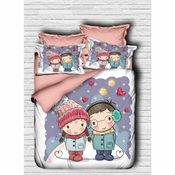 Hanah home Komplet posteljine 110, 160x220cm, Teget
