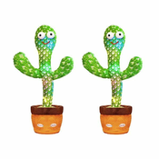 Cool Mango Interaktivni pojoči in plesoči plišasti kaktus (1+1 gratis) - Cactus