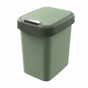 shumee Zelen plastični koš za odpadke 12 l