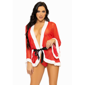 Leg Avenue Santa Robe Tie & String 3 pcs Set S/M
