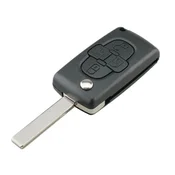 CAR 888 ACCESSORIES Kucište oklop kljuca 3 dugmeta za Peugeot/Citroen Hu83/Ce0523 crno
