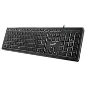 GENIUS SlimStar 820 Wireless USB US crna tastatura