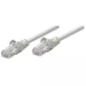 Intellinet Network Patch Cable, Cat6, 5m, Grey, CCA, U/UTP, PVC, RJ45, Gold Plated Contacts, Snagless, Booted, Lifetime Warranty, Polybag