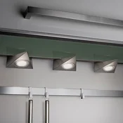 Trio Lighting Svetilka LED pod omarico Ecco, komplet 3 kosov, mat nikelj - Kuhinja - Sodobni - Kovina